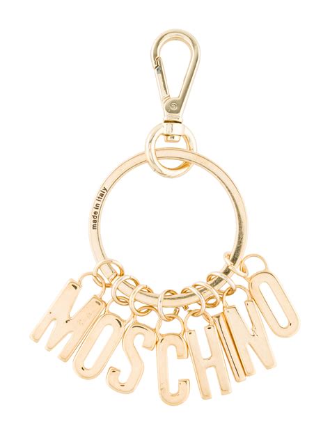 fake moschino keychain